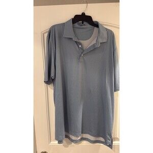 Gen Teal XXL Light Blue Micro Hot Air Balloon Performance Golf Polo Shirt